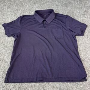 Van Heusen Polo Shirt Mens XXL Purple Classic Fit Golf Casual Short Sleeve
